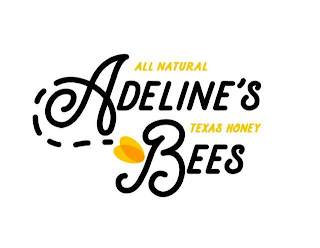 ADELINE'S BEES ALL NATURAL TEXAS HONEY logo