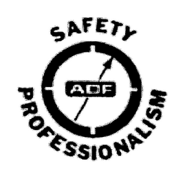 ADF SAFETY PROFESSIONALISM logo