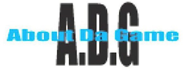 A.D.G. ABOUT DA GAME logo