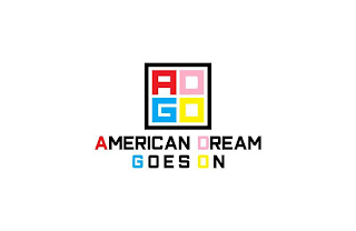 ADGO AMERICAN DREAM GOES ON logo
