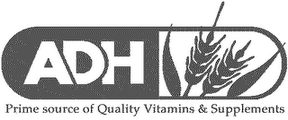 ADH PRIME SOURCE OF QUALITY VITAMINS & SUPPLEMENTS logo
