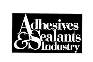 ADHESIVES & SEALANTS INDUSTRY logo