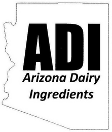 ADI ARIZONA DAIRY INGREDIENTS logo