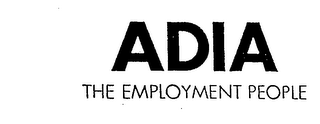 ADIA THE EMPLOYMENT PEOPLE logo