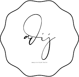 ADIJ WALK IN YOUR TRUTH logo