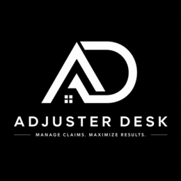 ADJUSTER DESK MANAGE CLAIMS. MAXIMIZE RESULTS. logo