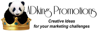 ADKING PROMOTIONS, CREATIVE IDEAS FOR YOUR MARKETING CHALLENGES logo