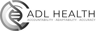 ADL HEALTH ACCOUNTABILITY ADAPTABILITY ACCURACY logo