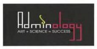ADMINOLOGY ART + SCIENCE = SUCCESS logo