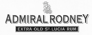 ADMIRAL RODNEY EXTRA OLD ST. LUCIA RUM logo
