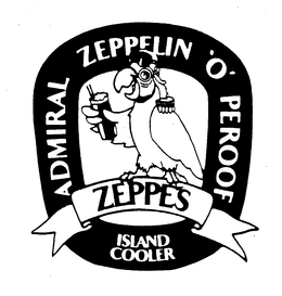 ADMIRAL ZEPPELIN 'O' PEROOF ZEPPE'S ISLAND COOLER logo
