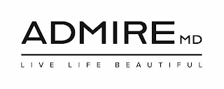 ADMIREMD LIVE LIFE BEAUTIFUL logo