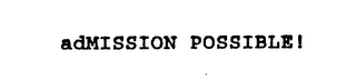 ADMISSION POSSIBLE! logo