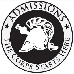 ADMISSIONS THE CORPS STARTS HERE logo