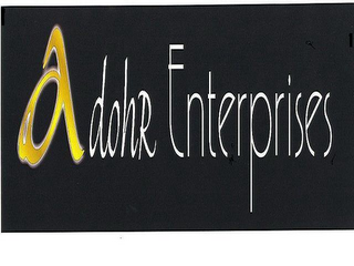 ADOHR ENTERPRISES logo