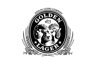 ADOLPH COORS COMPANY GOLDEN LAGER 1873 logo