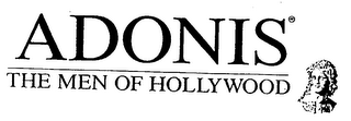 ADONIS THE MEN OF HOLLYWOOD logo