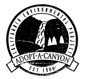 ADOPT-A-CANYON CALIFORNIA ENVIRONMENTAL PROJECT EST. 1989 logo