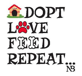 ADOPT LOVE FEED REPEAT ...NB logo