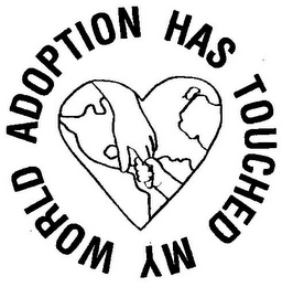 ADOPTION HAS TOUCHED MY WORLD logo
