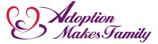 ADOPTION MAKES FAMILY logo