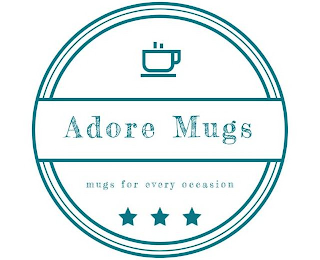 ADORE MUGS MUGS FOR EVERY OCCASION logo