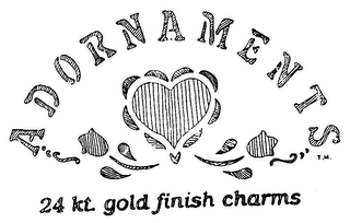 ADORNAMENTS 24KT. GOLD FINISH CHARMS logo