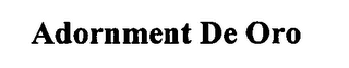 ADORNMENT DE ORO logo
