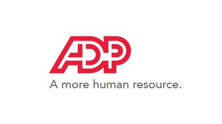 ADP A MORE HUMAN RESOURCE logo