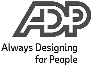 ADP ALWAYS DESIGNING FOR PEOPLE logo
