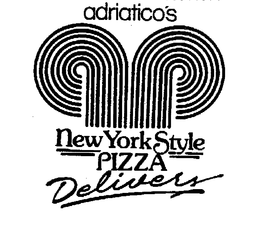 ADRIATICO'S NEW YORK STYLE PIZZA DELIVERS logo