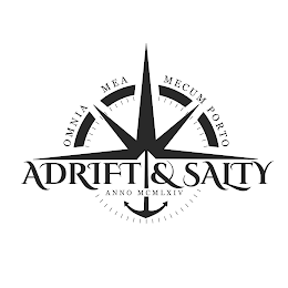ADRIFT & SALTY OMNIA MEA MECUM PORTO ANNO MCMLXIV logo