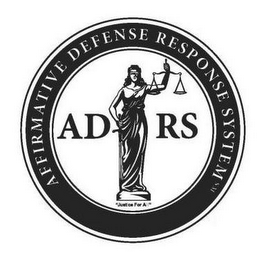 ADRS AFFIRMATIVE DEFENSE RESPONSE SYSTEM JUSTICE FOR ALL logo