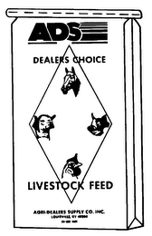 ADS DEALERS CHOICE LIVESTOCK FEED logo