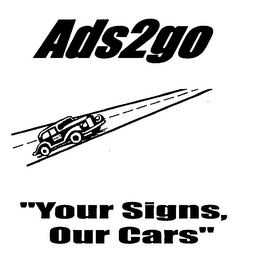 ADS2GO "YOUR SIGNS, OUR CARS" logo