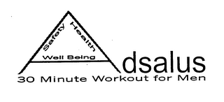 ADSALUS 30 MINUTE WORKOUT FOR MEN SAFETY HEALTH WELL BEING logo