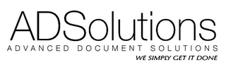 ADSOLUTIONS A D V A N C E D D O C U M E N T SOLUTIONS WE SIMPLY GET IT DONE logo