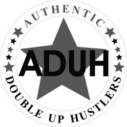 ADUH AUTHENTIC DOUBLE UP HUSTLERS logo