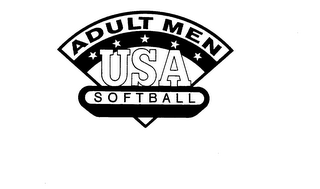 ADULT MEN USA SOFTBALL logo