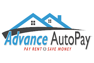 ADVANCE AUTO PAY PAY RENT $ SAVE MONEY logo