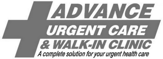 ADVANCE URGENT CARE & WALK-IN CLINIC - A COMPLETE SOLUTION FOR YOUR URGENT HEALTH CARE logo