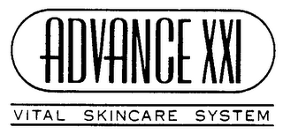 ADVANCE XXI VITAL SKINCARE SYSTEM logo