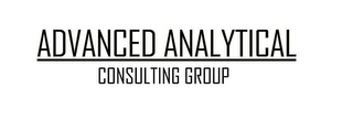ADVANCED ANALYTICAL CONSULTING GROUP logo