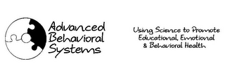 ADVANCED BEHAVIORAL SYSTEMS USING SCIENCE TO PROMOTE EDUCATIONAL, EMOTIONAL & BEHAVIORAL HEALTH logo