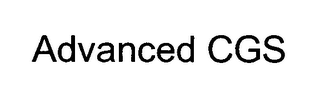 ADVANCED CGS logo