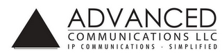 ADVANCED COMMUNICATIONS LLC IP COMMUNICATIONS · SIMPLIFIED logo