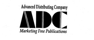 ADVANCED DISTRIBUTING COMPANY ADC MARKETING FREE PUBLICATIONS logo