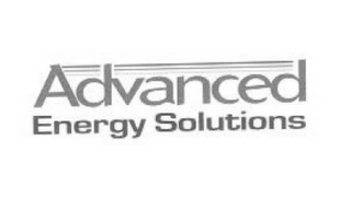 ADVANCED ENERGY SOLUTIONS logo