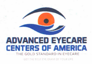 ADVANCED EYECARE CENTERS OF AMERICA THEGOLD STANDARD IN EYECARE logo