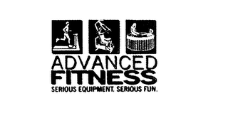 ADVANCED FITNESS SERIOUS EQUIPMENT, SERIOUS FUN. logo